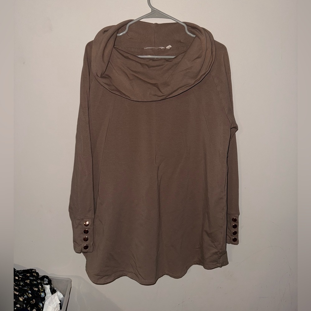 Soft Surroundings Cowl Neck Tunic XL